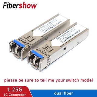 【 Ready Stock】SFP Transceiver SFP Module 1.25G LC 1310nm/1310nm dual fiber switch Compatible mo (1)