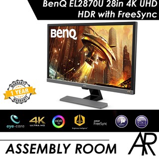 BenQ EL2870U 28in 4K UHD HDR Gaming Monitor with FreeSync, 1ms GtG