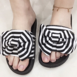 Korean fashion Ribbon Home slippers