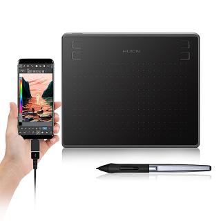 HUION HS64 Digital Graphic Drawing Tablet With Battery-Free Stylus For Android Windows DAKHA