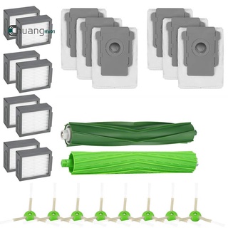24 PCS Replacement Parts Compatible for IRobot Roomba I7 E5 E6 I3 Vacuum Cleaner Accessories Kit Brush Filter Dust Bag