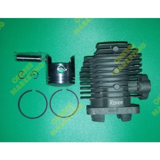 Cylinder block assy with Piston pin 10 mm, Piston ring 40mm for ECO4/cg411 for grasscutter 2 strokes