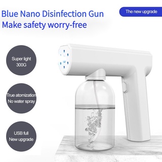 Disinfection spray gun 300ML Wireless Nano Blue Light Steam Spray Disinfection Sprayer Gun USB