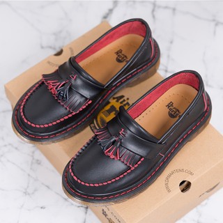 Men Dr.martens Classic Couple Cow Leather Fringed Loafers