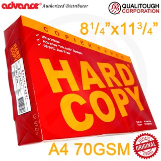 A4 Advance Hardcopy copy paper substance 20 (70GSM) 210mm x 297mm hard copy bond