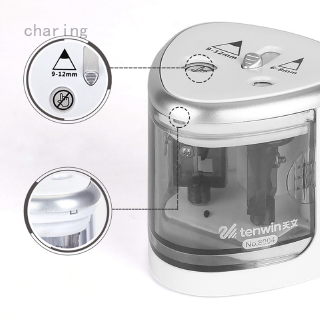 charing.ph Automatic pencil sharpener Two hole Electric Touch Switch Pencil Sharpener stationery