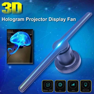 【Original】WIFI 3D Holographic Projector Display Fan 224 LED Hologram Player Lamp Ad