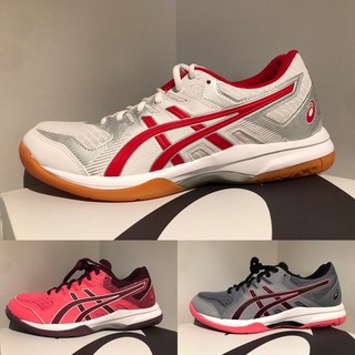 GSKx Asics Asics GEL ROCKET 9 Low Top Volleyball Shoes Gray Pink White