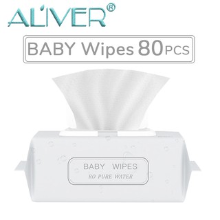 Aliver Clean Baby Wet Wipes Organic Soft Tender Baby Soft Wet Wipes 80 pcs/1 pack