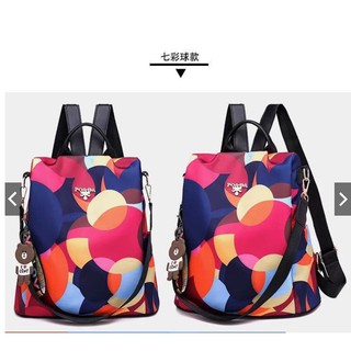 BEAR Backpack Korean canvas Oxford cloth bag ladies travel bag small backpack