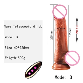 LL telescopic dildo vibrator dildos for women sex shop new big penis suction cup dick dildo realis (8)