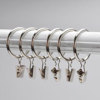 Home Decoration High Qaulity Shower Curtain Rings Clamps Drapery Clips Bath Curtain Rod Clips Window