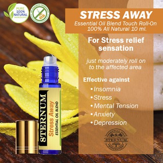 ✳️ STRESS AWAY Essential Oil ROLL-ON BLEND, all-natural, 100% Therapeutic Grade