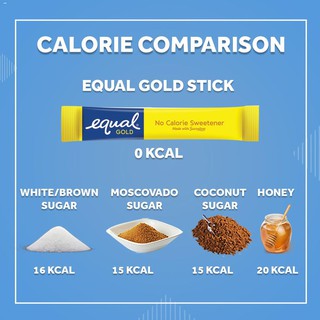 ✳✶✐Equal Gold No Calorie Sweetener 50 Sticks