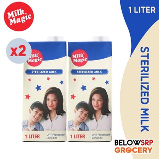 BelowSrp Grocery Milk Magic Healthy Sterilized Milk Drink 1 Liter (Set of 2) - Nutritious Drink