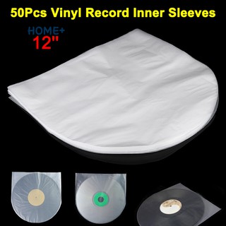 50Pcs 12Inch Antistatic Plastic Cover Inner Sleeves Bag for LP Music Vinyl Record @ph