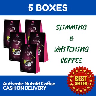 5 Authentic NutriFit 360 (Trending Slimming and Whitening Coffee)