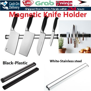 Magnetic Knife Holder Wall Mount Black White Fixed Kitchen