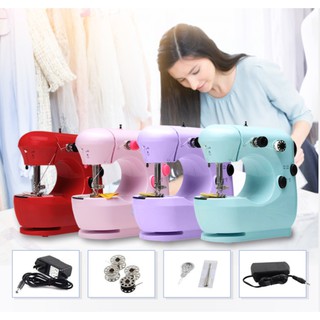 Household Sewing Machine With Lamp Portable Two Speed Control Mini Sewing Machine
