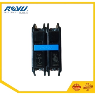 ROYU Mini Circuit Breaker Plug-In Type Screw Type Terminal 2 Pole (RCB15)