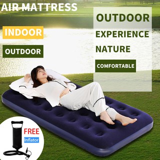 COD Air Bed Camping Inflatable Bed Portable Air Bed Honeycomb Design With Free Air Pump