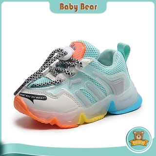 Kids Fashion Sports Shoes Luminous LED Breathable Anti Slip Soft Sole Casual Shoes