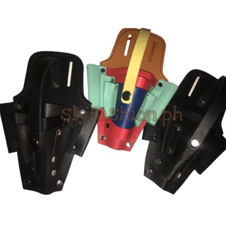 Big Holster Pouch Bag Multi-Pocket Carpenter Electrician Leather Tool Belt