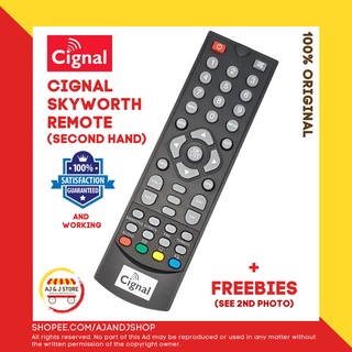 Cignal SKYWORTH 7400A/S610A/S7681 (Second Hand & Original) with FREE 2pcs batteries + FREEBIES