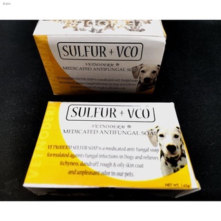 【Ready Stock】◘☼✧Paborito▽Vetnoderm (Sulfur+VCO) Anti Fungal Soap for Pet Dogs 145g