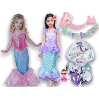 Princess Ariel Mermaid dress costume gown dress