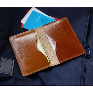 ﹉✗☈LANSPACE first layer leather handmade small wallet ultra-thin coin purse men s leather card case