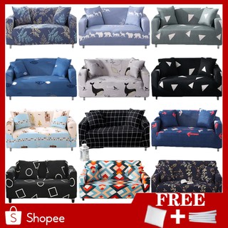 COD Universal Sofa Cover 1/2/3/4 Seater Sarung Slipcover Anti-Skid Stretch Protector Couch Elastic Cushion Cover