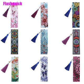 [Flashquick] 5D DIY Diamond Painting with Tassel Shaped Diamond Embroidery Book Marks