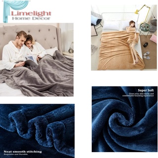 Plain Microfiber Blanket Super Soft Warm Micro Plush Fleece Blankets (150cmx200cm) For Bedroom Sofa