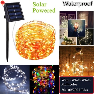 100 LED 12M String Light Waterproof Fairy Lights Solar Powered Copper Wire for Christmas Garden