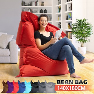 Large Bean Bag Cover Giant Beanbag indoor/Outdoor Garden Waterproof BIG Cushion 140x180cm