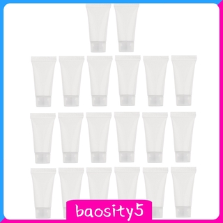 [baosity5] 20x 5ml Empty Travel Lotion Bottles Hand Cream Containers Clear w/ Screw Cap
