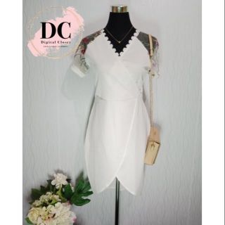 RESTOCK!! V-Neck Embroidered Formal/Casual/ Party Dress