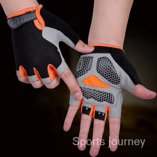【Ready stock】Cycling Gloves MTB Road Riding Gloves Anti-Slip Camping Hiking Gloves Gym Fitness Sports Bike Bicycle Glove Half Finger Men