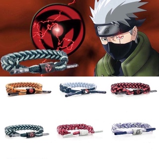 with box Naruto Vintage anime Bracelet Men Fashion Braided Wrap Bracelets & Bangles Male Gift
