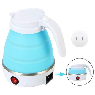 electric kettle▫✼Electric Kettle Foldable Silicone Portable Water 600ml Mini Small Kettles T