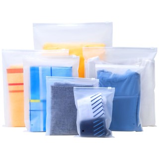Thick(100microns) Frosted Ziplock Trasparent Storage & Packaging Bag for Clothing & Undergarments