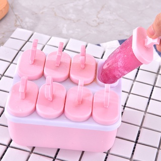 Kitchen Frozen Ice Cube Molds Reusable Popsicle Maker DIY Ice Cream Tools Kitchen 6/8 Cell Lolly