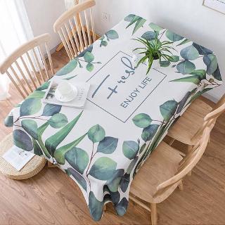 Green Leaves Table Cloth Kitchen Dinning Table Cover Home Decor (6)