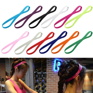 1 PC Candy Color Women Men Yoga Hair Bands Sports Headband Girls Sport Anti-slip Elastic Rubber Sweatband Football Running