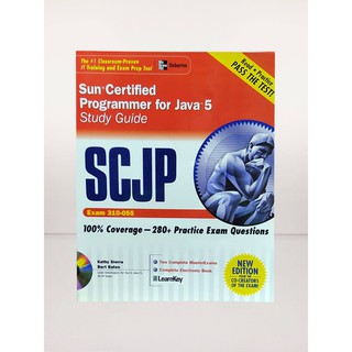 SCJP SUN CERTIFIED PROGRAMMER FOR JAVA 5 STUDY GUIDE ( SOFTCOVER) by: Kathy Sierra & Bert Bates (1)