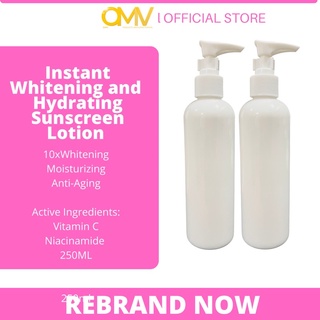 REBRANDING INSTANT WHITENING AND HYDRATING SUNSCREEN LOTION SPF 50