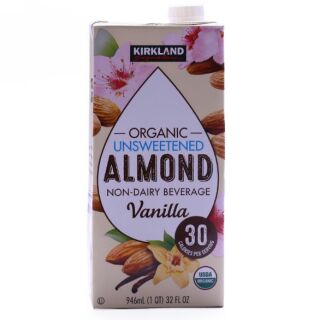 Kirkland Signature Organic Unsweetened Almond Vanilla Non-Dairy Beverage 946mL