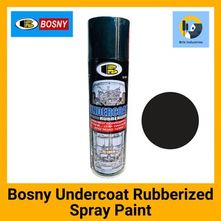 Bosny Undercoat Rubberized Spray Paint B104 600cc Prevent Corrosion