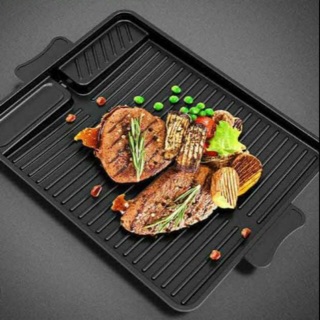 Korean Samgyupsal Barbeque Grill Plate Rectangular